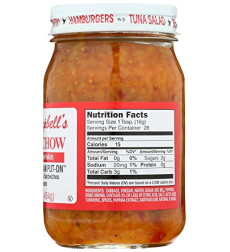 Wholesome Good - Wholesale Relish - Mrs. Campbell's Hot Chow Chow / 16 oz per unit1