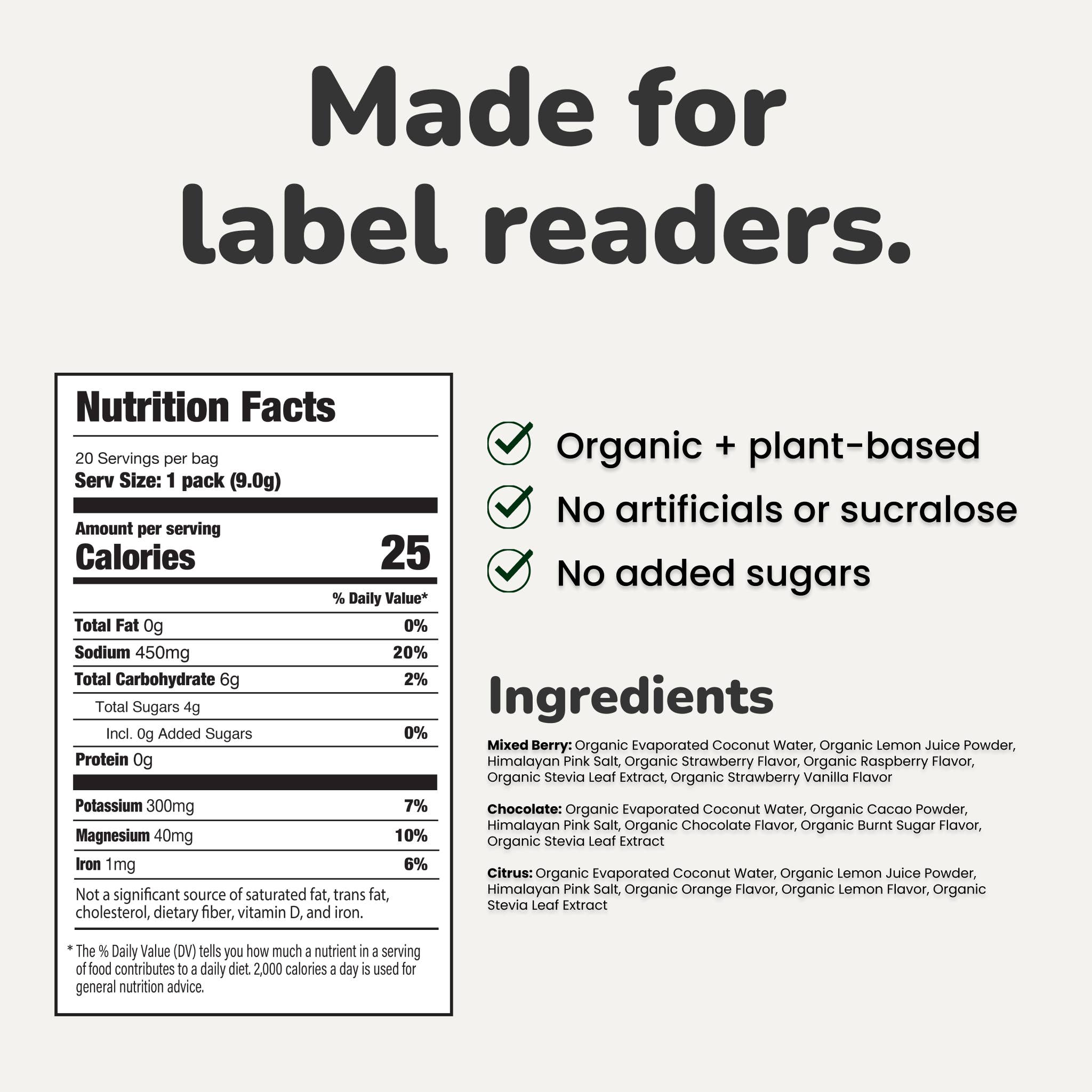 NOOMA - Wholesale Powdered Health Drink - Hydrating Electrolyte Mixes - Variety Pack (20 Stick Packs)1