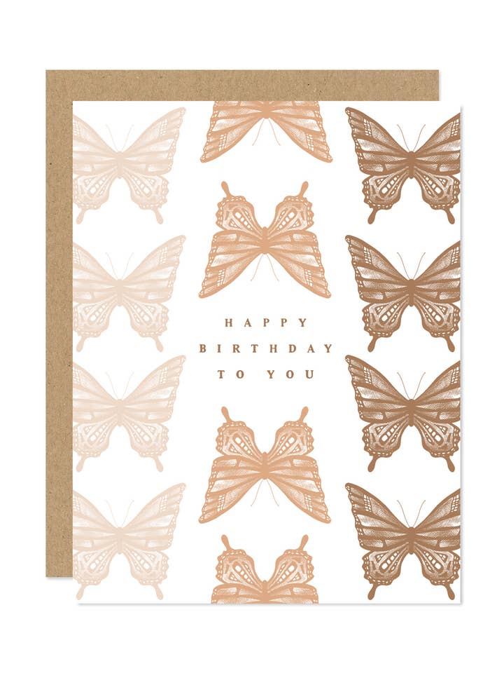 Butterfly Birthday Card for wholesale by Maddon and Co