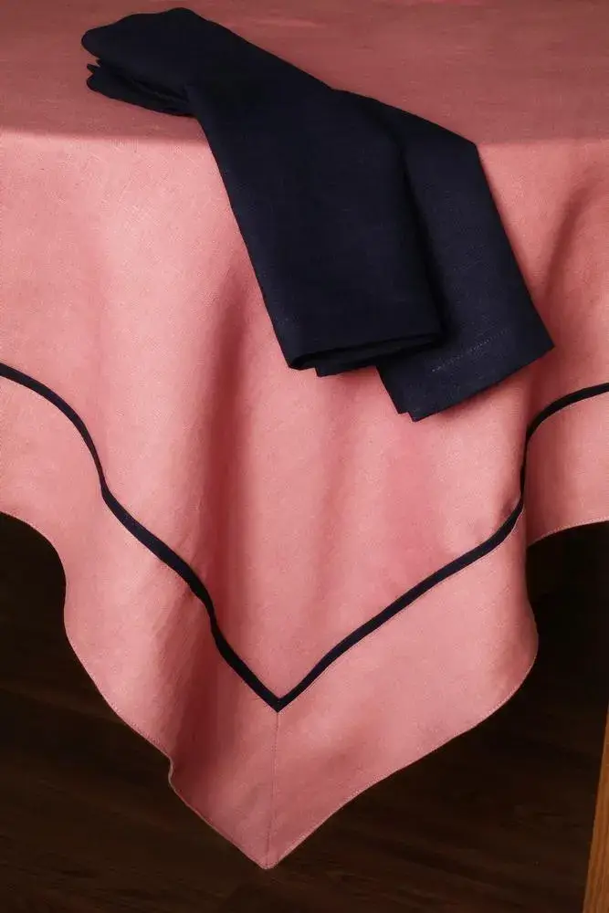 Liem Home - Wholesale Tablecloth - Custom tablecloth with border. Linen tablecloth with edging.1