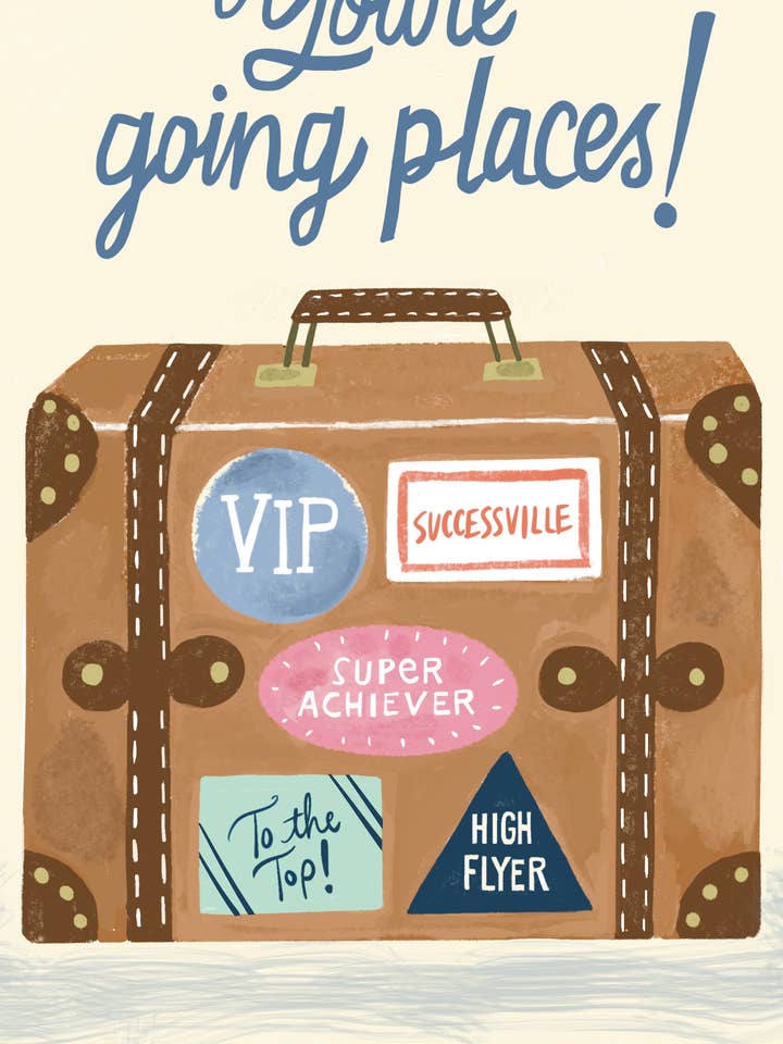 You're Going Places Card for wholesale by Little Desk Drawer