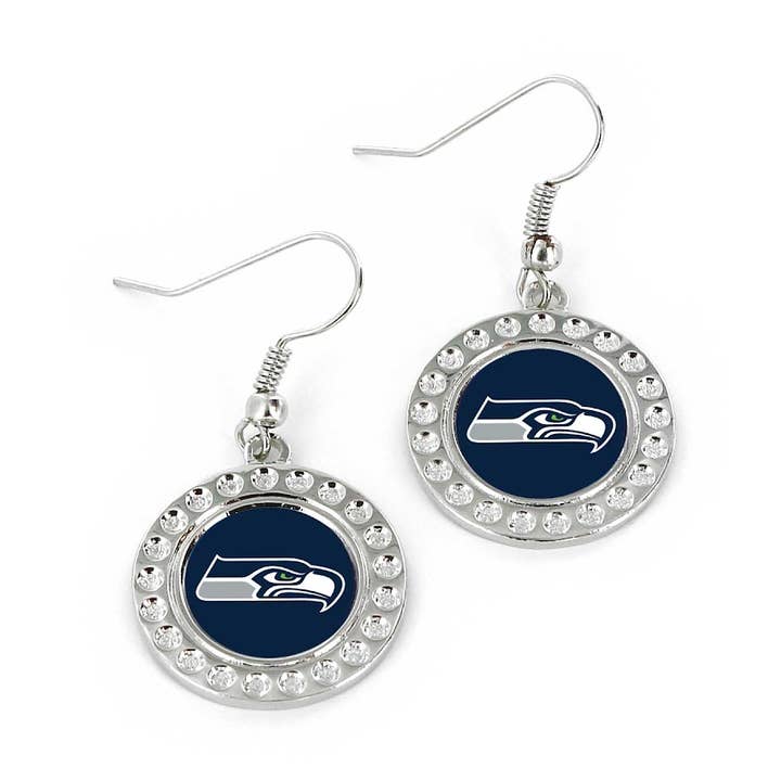 NFL Seattle Seahawks Dimple Earrings for wholesale by Aminco USA