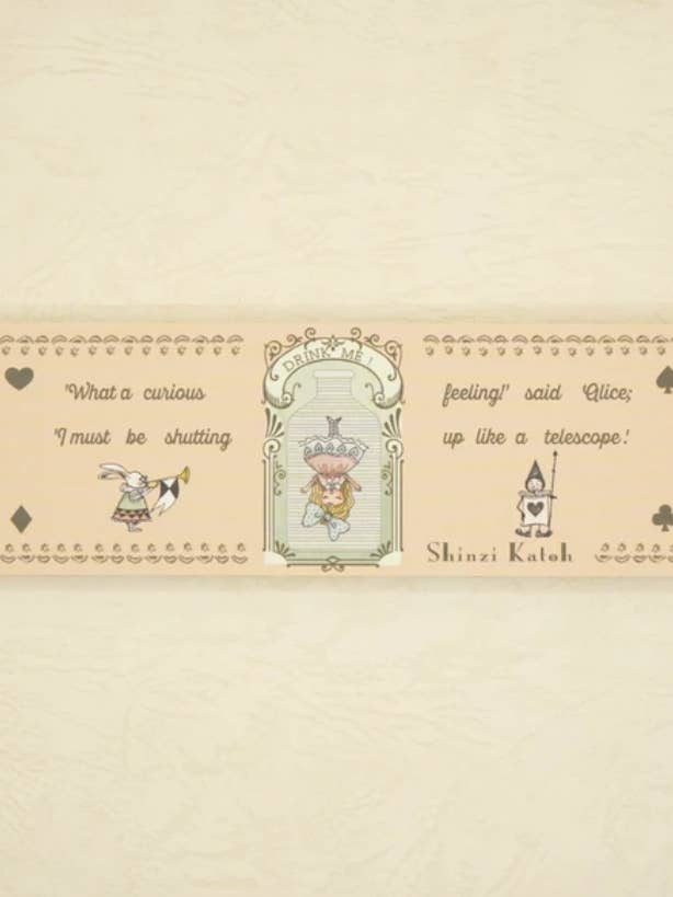 Alice Mini Memo Pad Gift, DRINK ME Note Paper for wholesale by 「FUNJI」In Japan