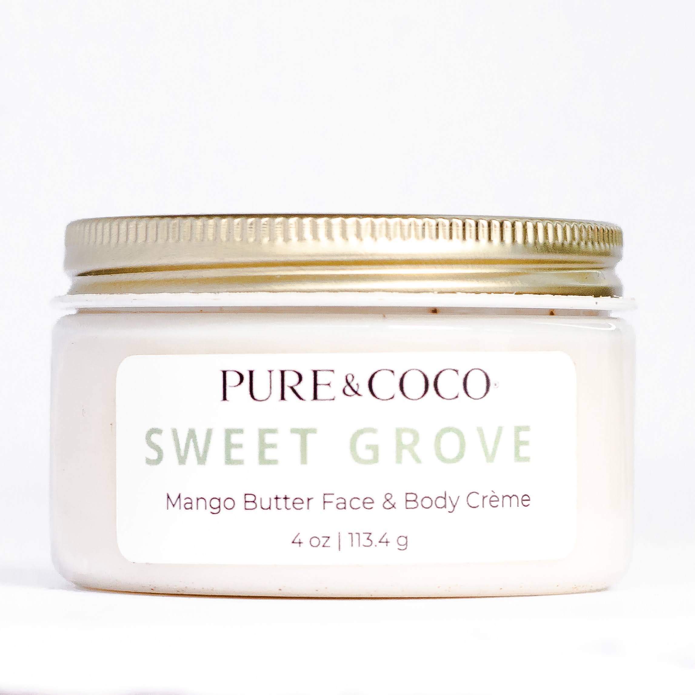 Pure & Coco | Organic Coconut Oil Face & Body Skincare - Wholesale Body Cream/Lotion - SWEET GROVE Mango Butter Face & Body Crème0