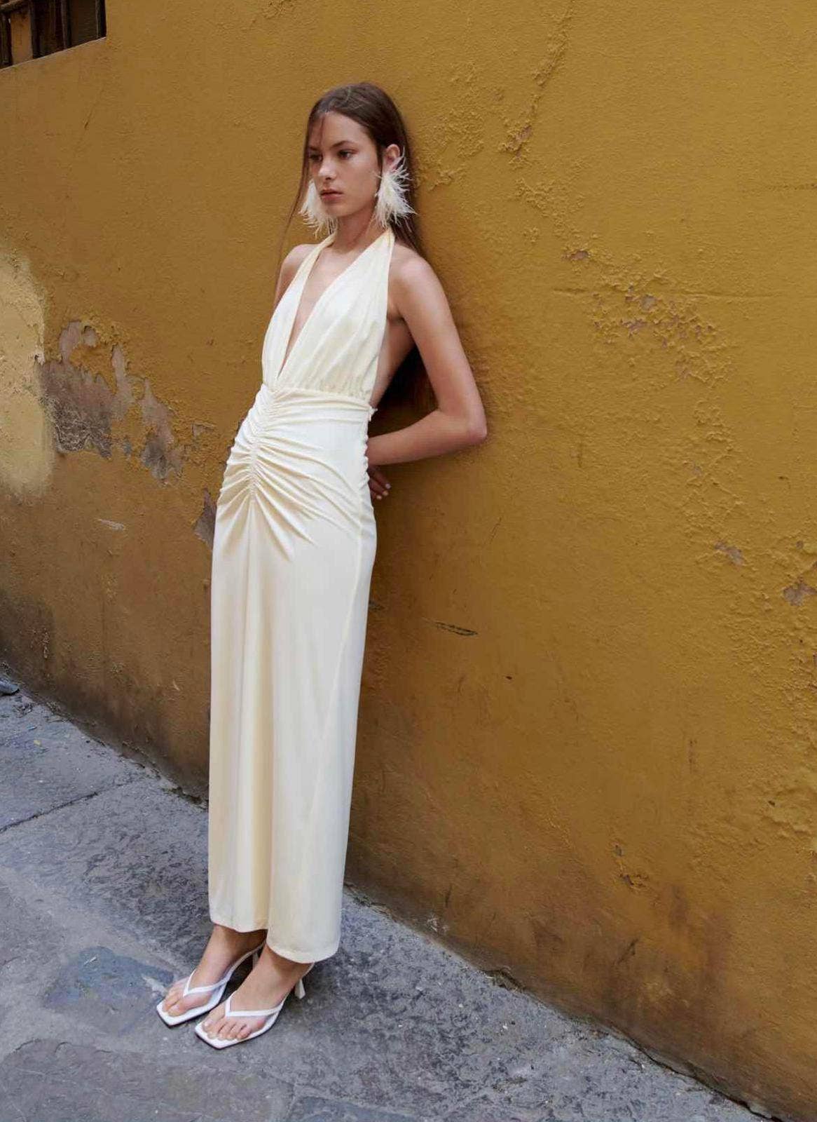 LORIANE – wholesale Dress – Women's – 6194 - Sleeveless long dress with bare shoulders10