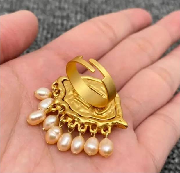 Wild & Free - Wholesale Cocktail/Statement Ring - Anillo ojo de Dios, anillo ajustable1