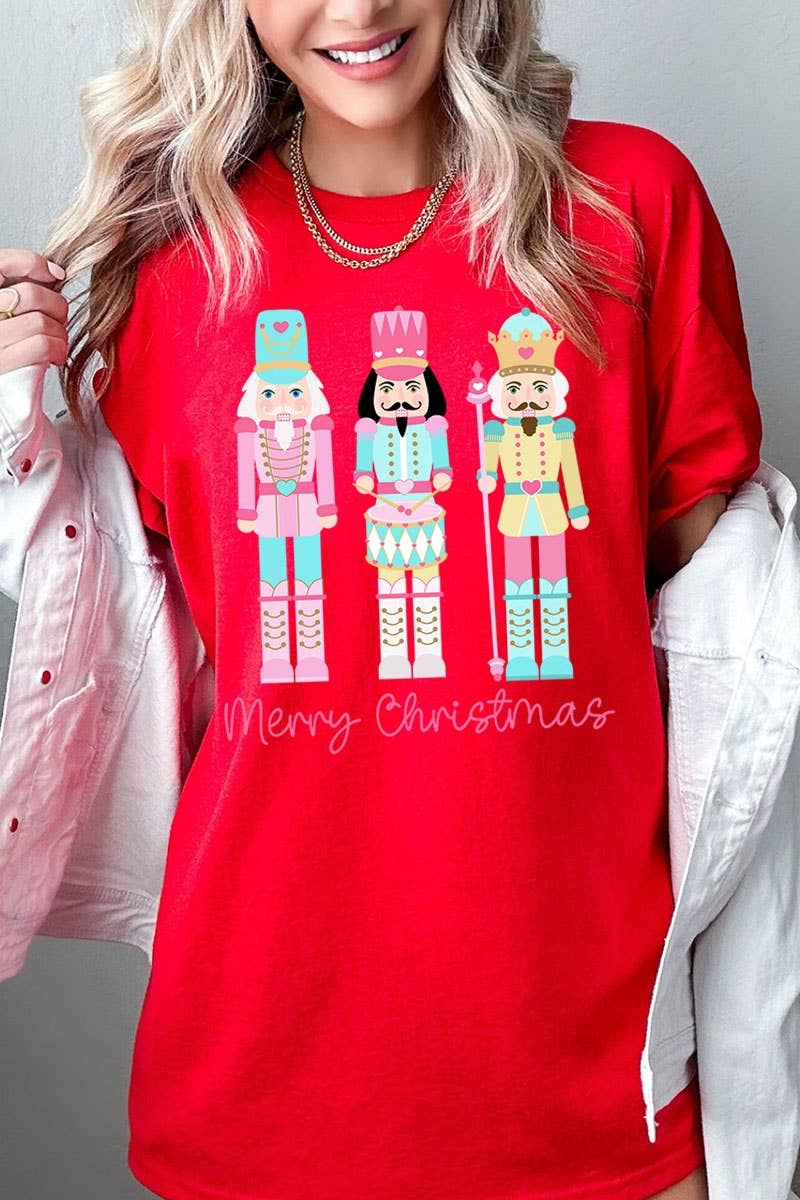 COLORBEAR - Vente T-shirt à imprimés – unisexe - T-shirt épais à motif de casse-noisettes de Noël13