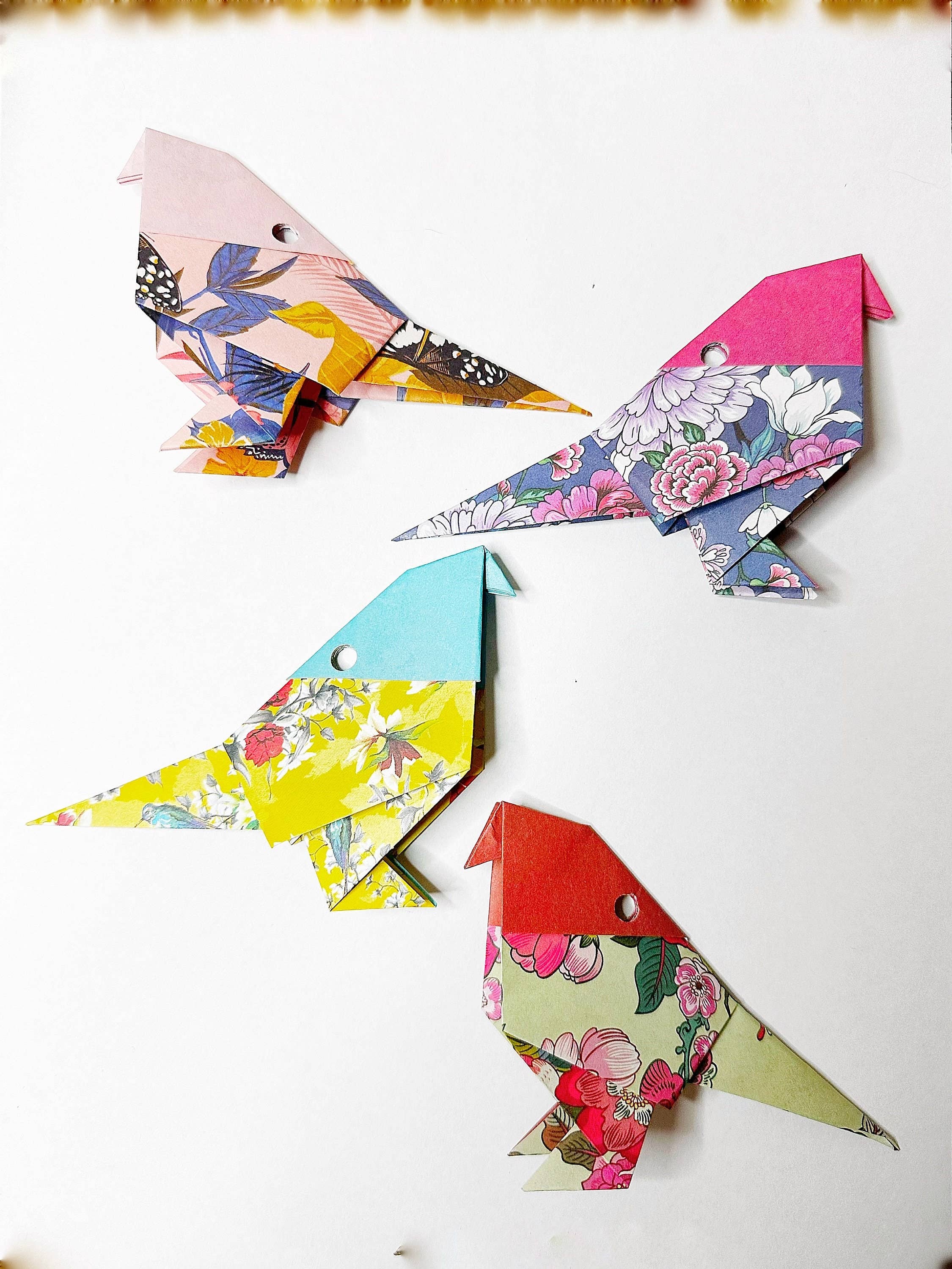 Heart of Fold - Vendita all'ingrosso Bandierine/Ghirlande - Ghirlanda origami a forma di pappagallo per camera da letto/cameretta dei bambini e decorazione per feste2