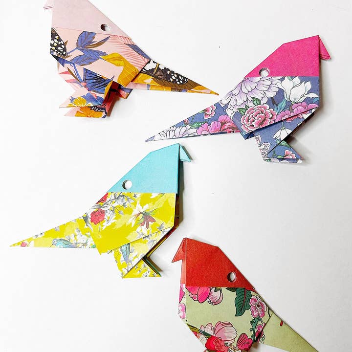 Heart of Fold - Vendita all'ingrosso Bandierine/Ghirlande - Ghirlanda origami a forma di pappagallo per camera da letto/cameretta dei bambini e decorazione per feste2