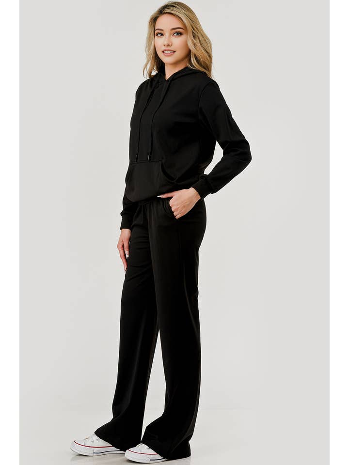 REDFINCH APPAREL INC - Vente Ensemble de vêtements d'intérieur – femme - Ensemble 2 pièces à capuche et pantalons de survêtement en polaire pour femmes5