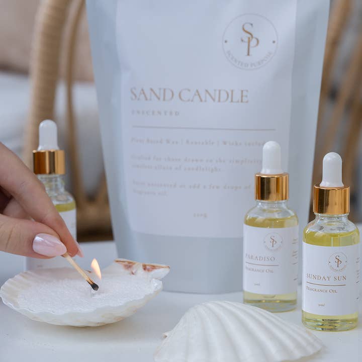 Scented Purpose - Wholesale Pillar candle - Scented & Unscented Sand Collection7