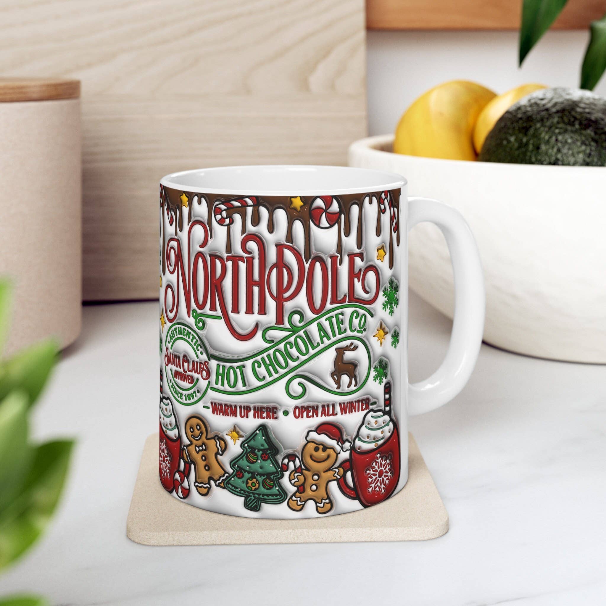 NVC Ecommerce LLC – wholesale Coffee mug – Christmas North Pole Hot Cocoa Mug, Christmas Mug2