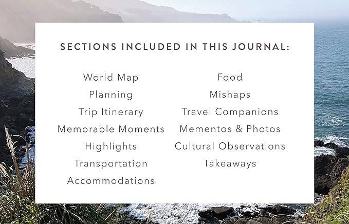 Promptly Journals - Wholesale Journal/Diary - Complete Travel Journal From Boarding to Exploring Hardcover10