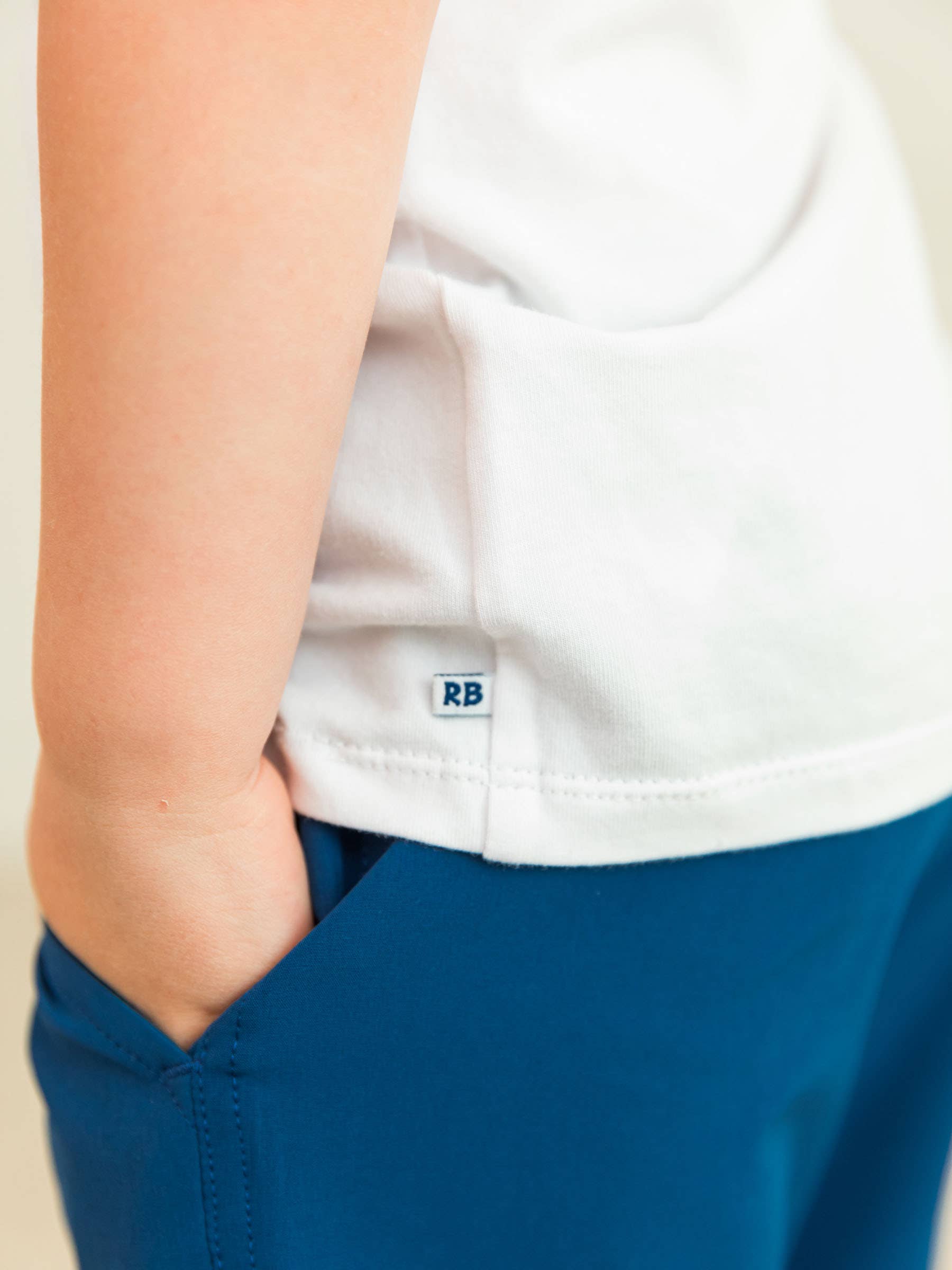 Boys White Short Sleeve Tee for wholesale on Faire5