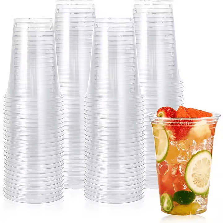 Clene Pack – Copo descartável por atacado – Copos plásticos transparentes Clene Pack em PET 10 oz a 20 oz, 100% recicláveis4