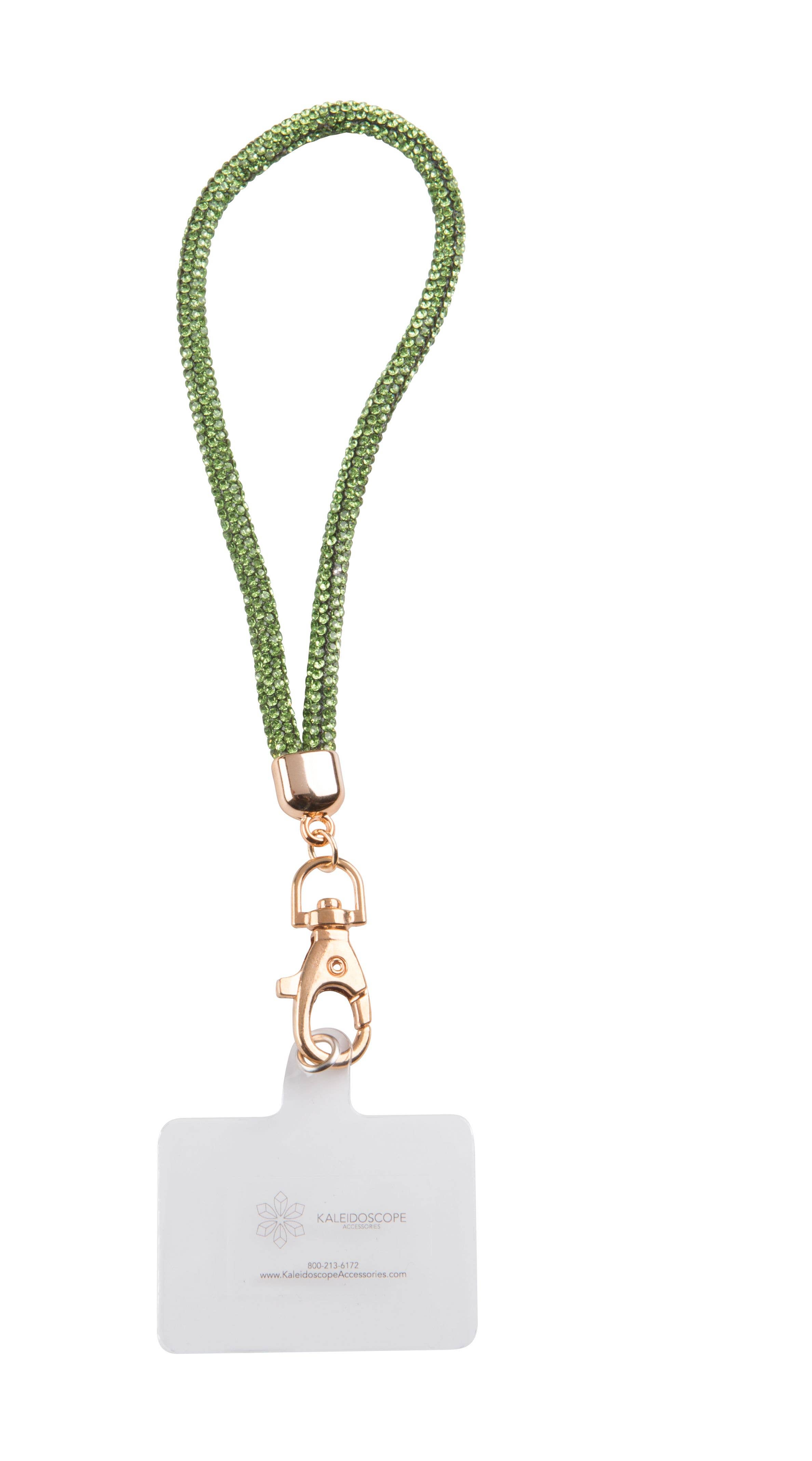 Kaleidoscope Accessories - Wholesale Keychain - Women's - Rhinestone wristlet w/ phone tether tab keychain, 6 assorted5