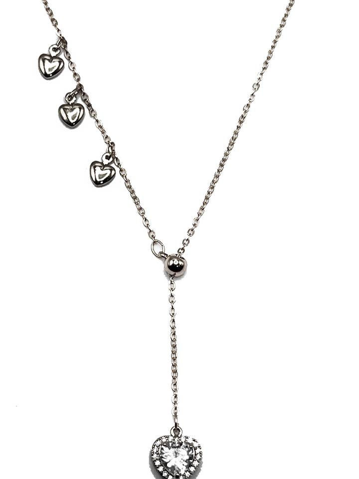 CZ hjärta droppe halsband för wholesale av Accessorize Me