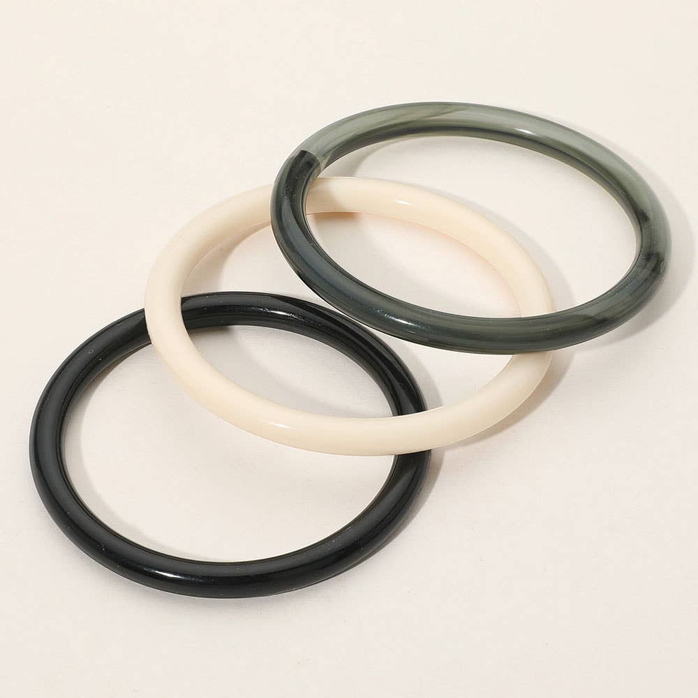 Sensibling Corp. - Venta al por mayor Juegos de joyas - 3PCS - Pulseras de Resina en Capas Múltiples6