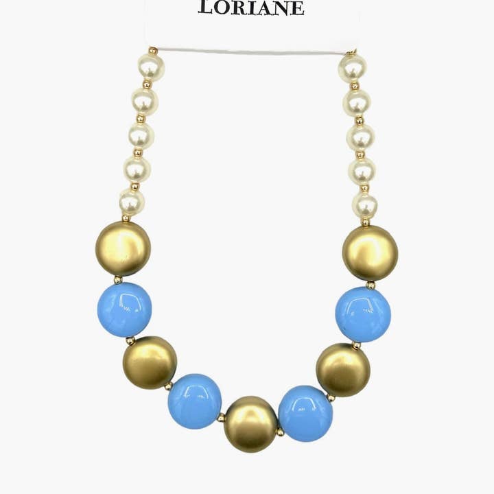 LORIANE CREATION - Vente Collier de perles - collier court 1106A-112