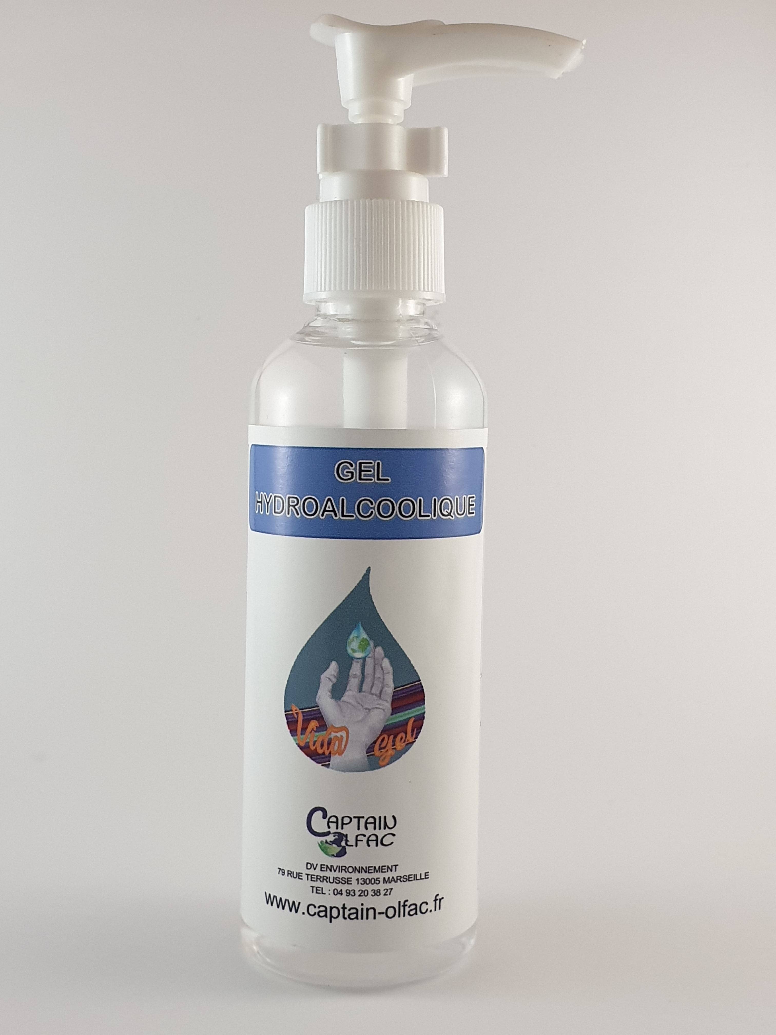 Captain Olfac - Wholesale Hand Sanitizer - Vidagel Hydroalcoholic gel 100 ml with 80% pump3