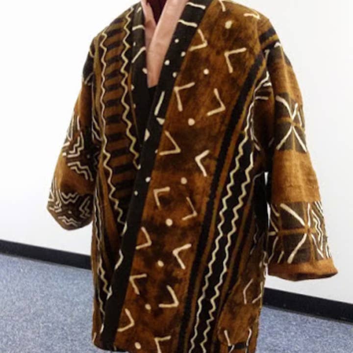 Mud Cloth Coat for wholesale by Island Textiles,LLC