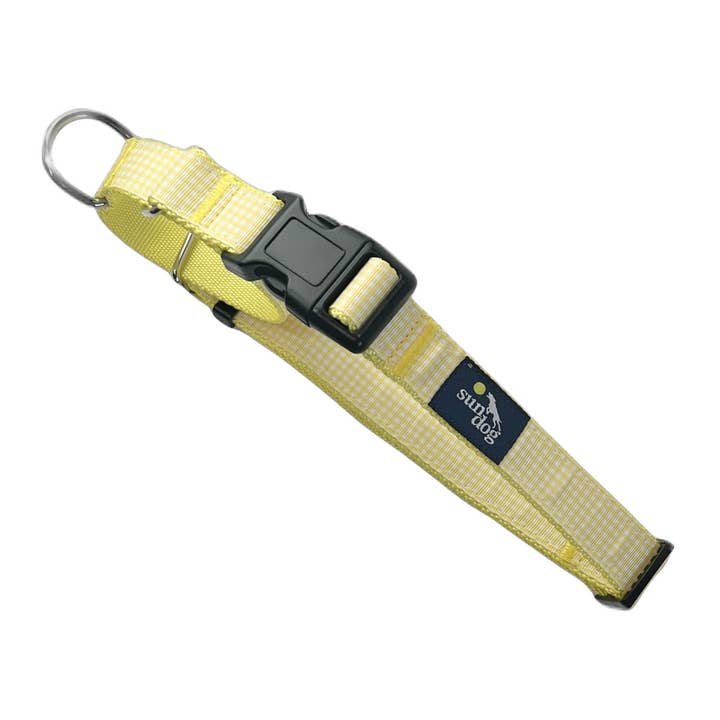 Martingale Collar - Yellow Gingham for wholesale by Sun Dog