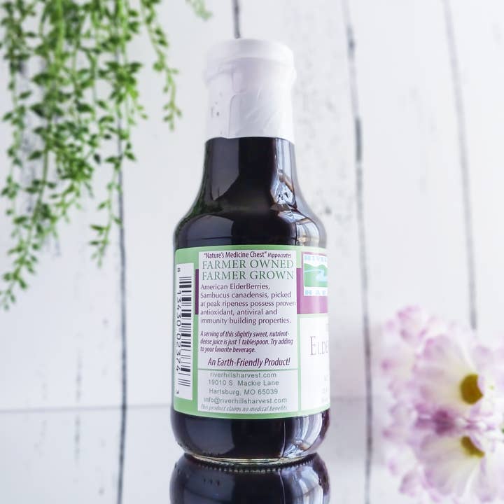 River Hills Harvest - Wholesale Wellness Juice/Tonic - American Elderberry Juice w/ Certified Organic Elderberries