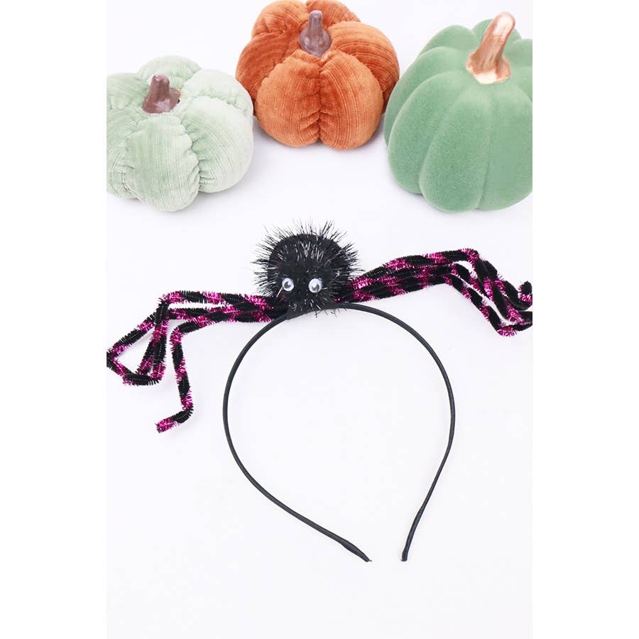 MIX COLOR Halloween Theme Spider Headband for wholesale on Faire0