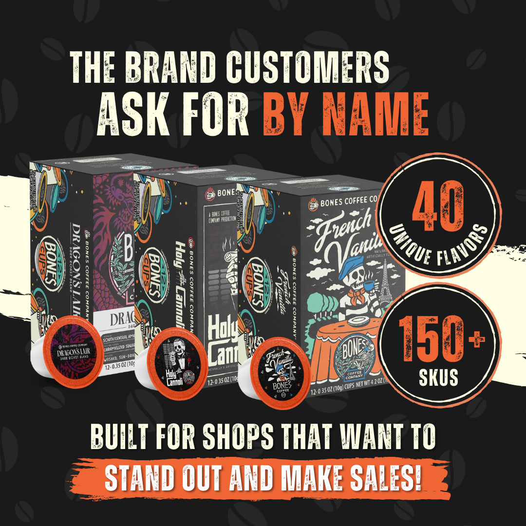 Bones Coffee Company - Wholesale Ground Coffee - Irish Cream Coffee Pods | 12 Count | Flavored Coffee2