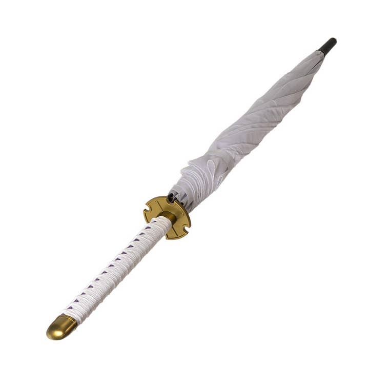 Urban Tokyo - Wholesale Paraplu - Uniseks - Witte paraplu met handvat van Katana
