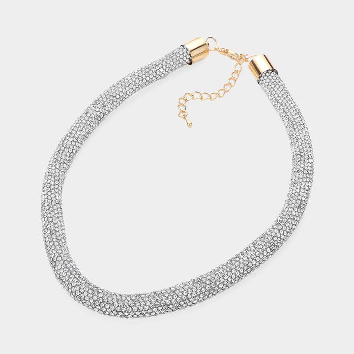 Sensibling Corp. - Wholesale Jewelry Set - Bling Studded Necklace
13