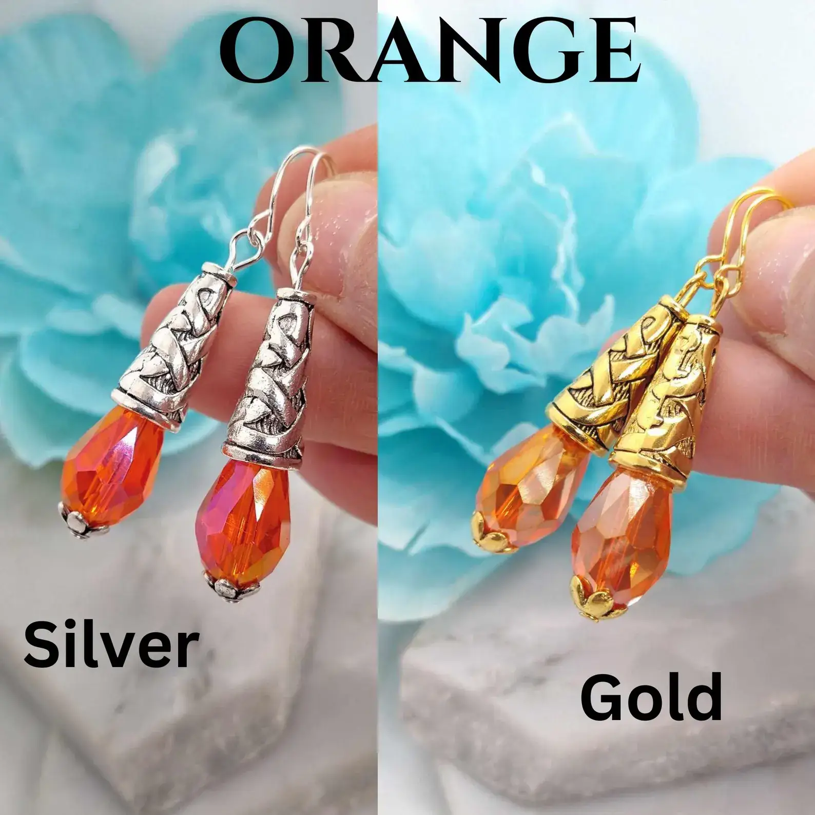 Bad Apple Designs - Wholesale Dangle Earrings - Crystal Teardrop Dangle Earrings For Women6