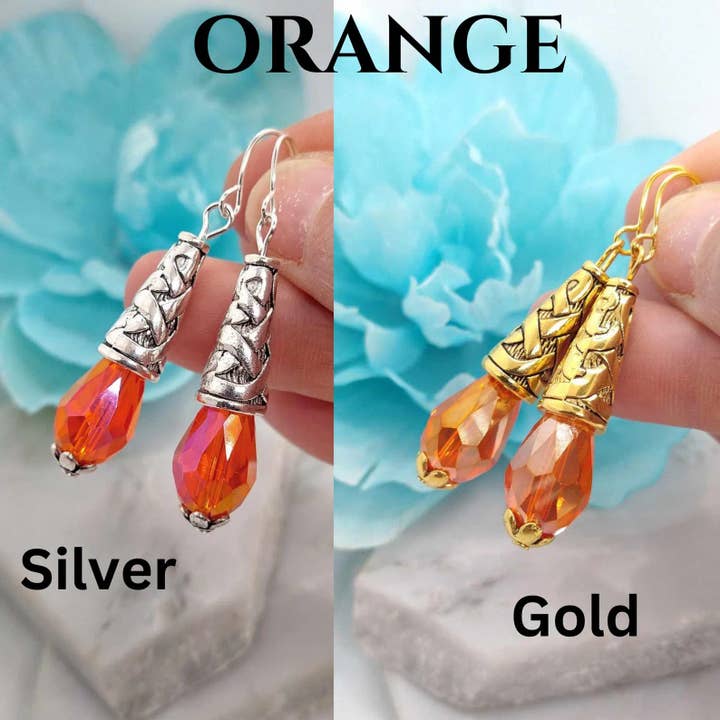 Bad Apple Designs - Wholesale Dangle Earrings - Crystal Teardrop Dangle Earrings For Women6