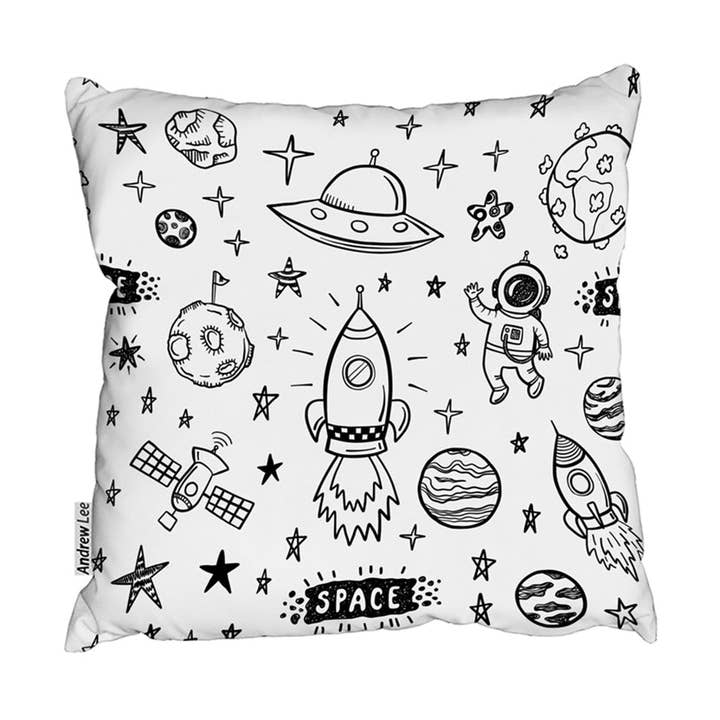 Kussens - Doodle ruimte (Kussen) voor wholesale door Benjamin Tate Design