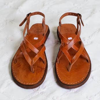 Handmade Moroccan Leather Sandals for Women for wholesale by HandmadeBestSeller