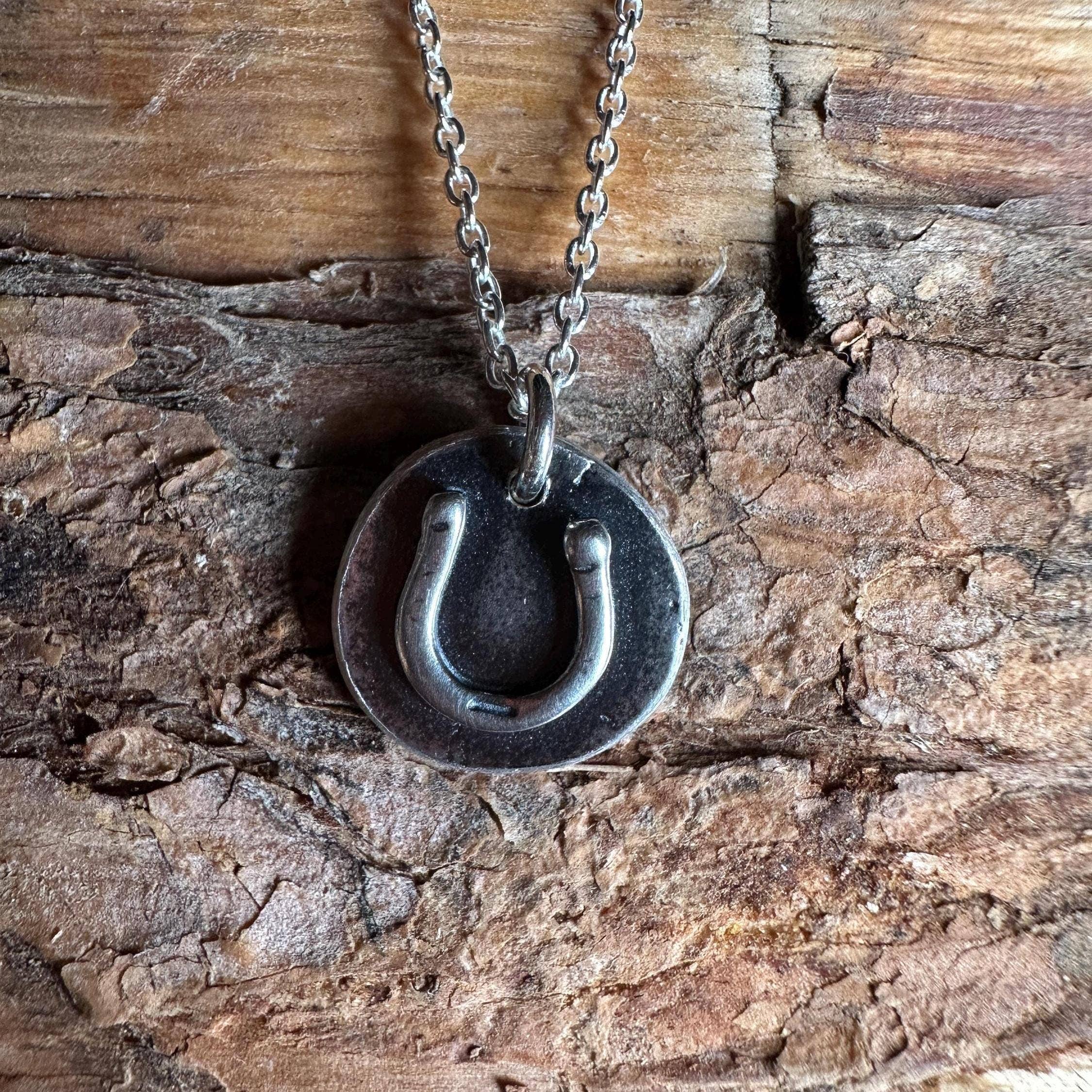 iNk Jewelry - Wholesale Pendant/Charm Necklace - Horseshoe Cutie Sterling Silver Coin Necklace – Petite Lucky Charm by iNk Jewelry3