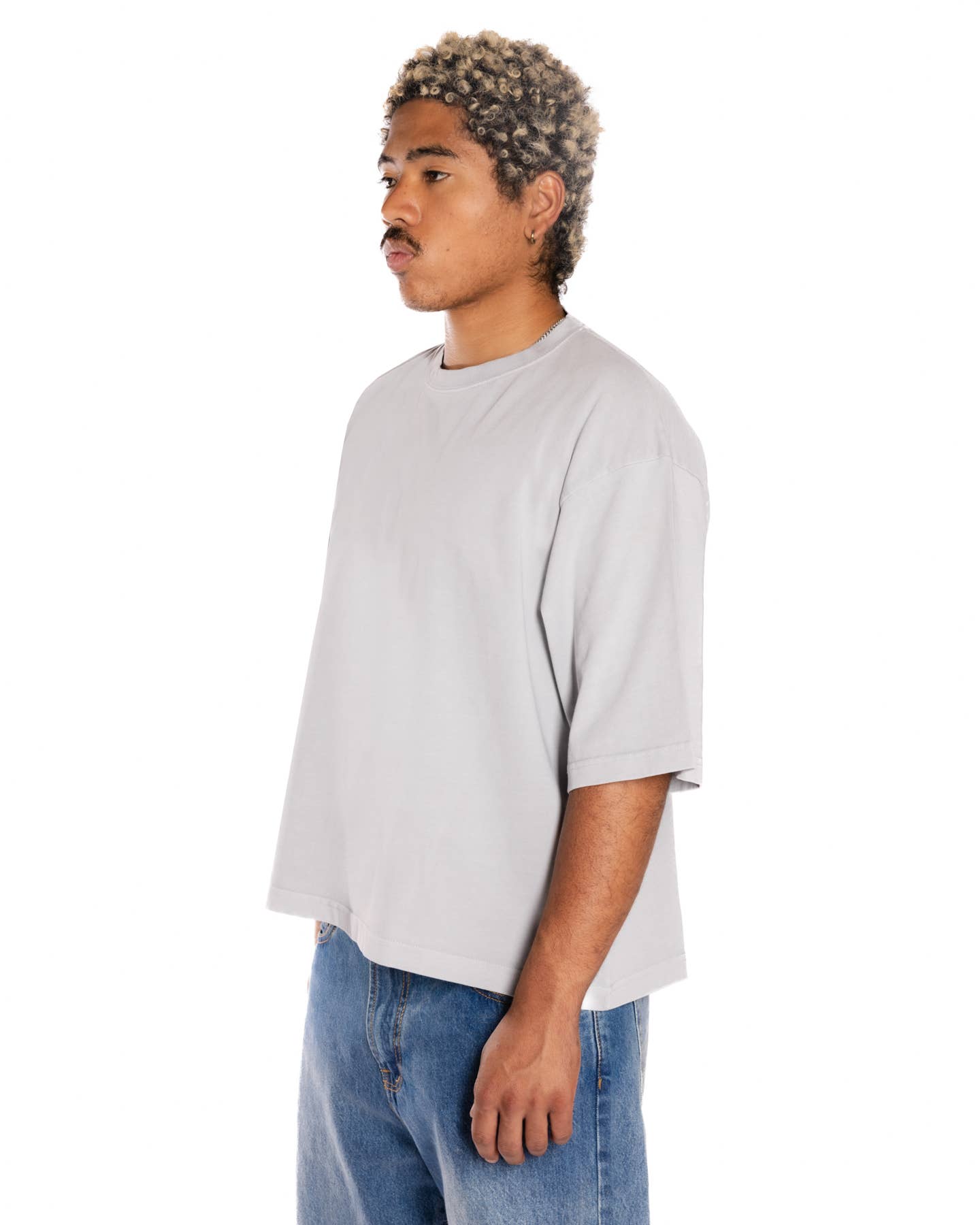 Generation XYZ - Wholesale T-Shirt - Men's - Premium Crop Boxy T-Shirt [HF-1510]5