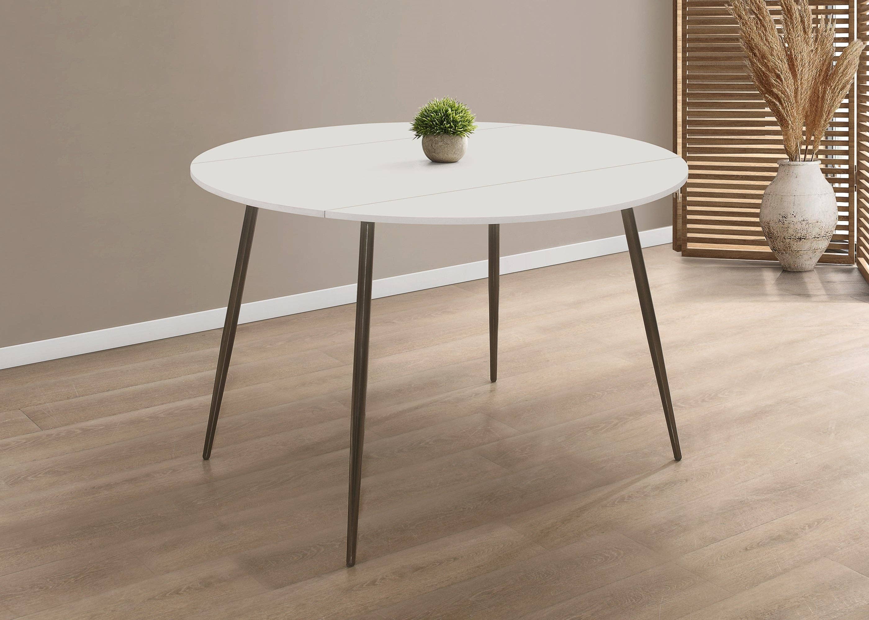 Home Design - Wholesale Side Table - Home Design Lattice Dining Table, White1