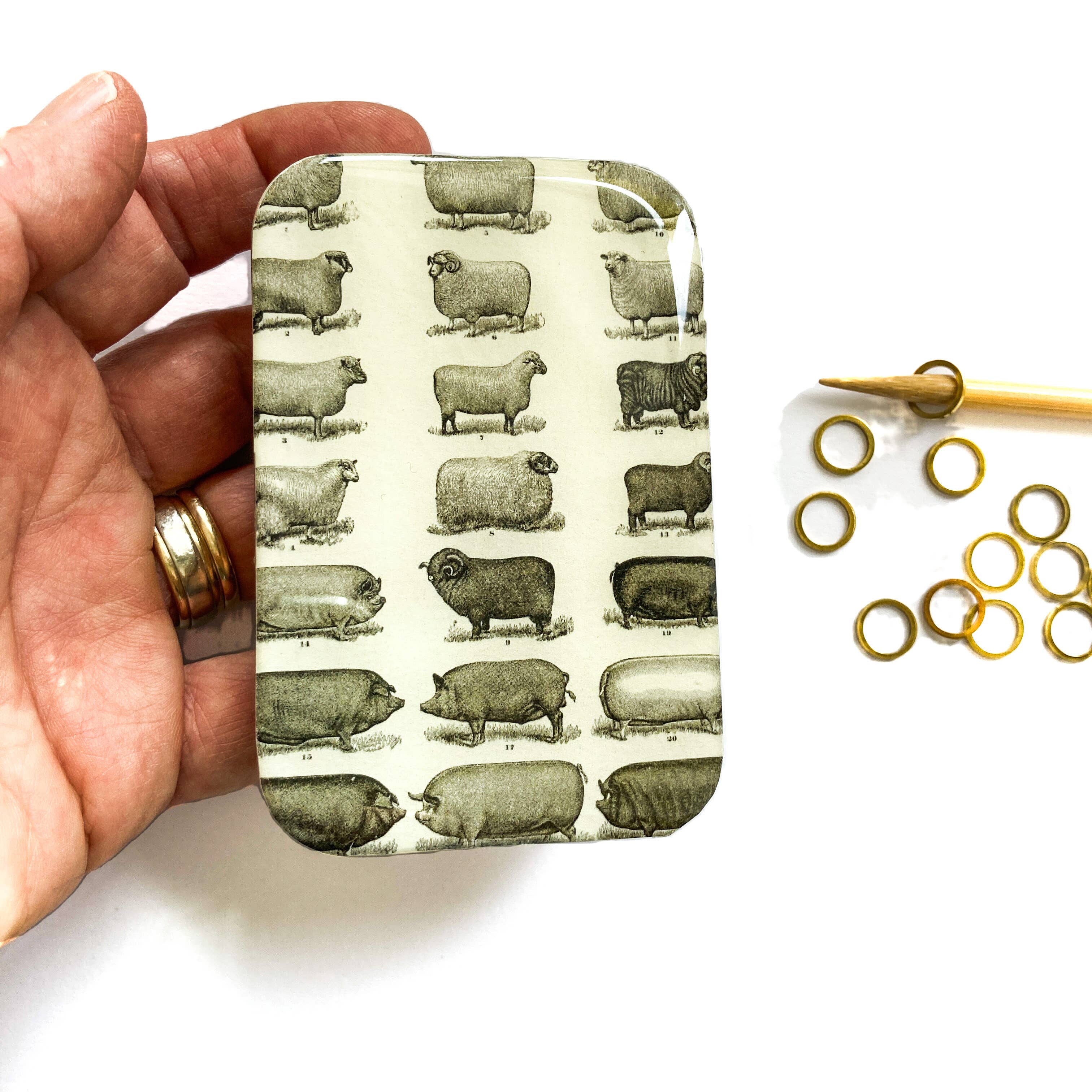 Firefly Notes - Wholesale Pill Organizer - Sheep and Pigs Tin, Pill Box, Treasure Box1