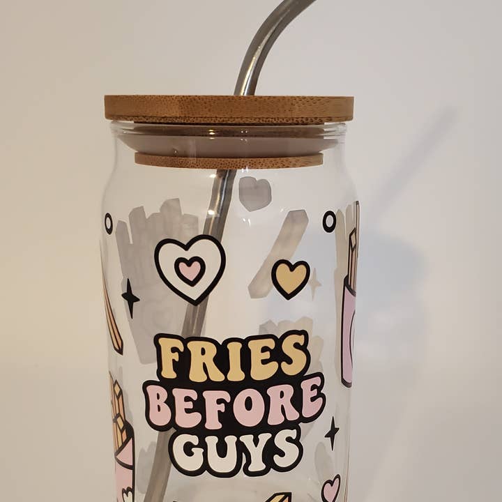 Fries Before Guys Glass Can for wholesale by Homemade by Hunt