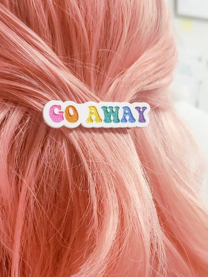 Go Away Hair Clip for wholesale by Pop Pastel