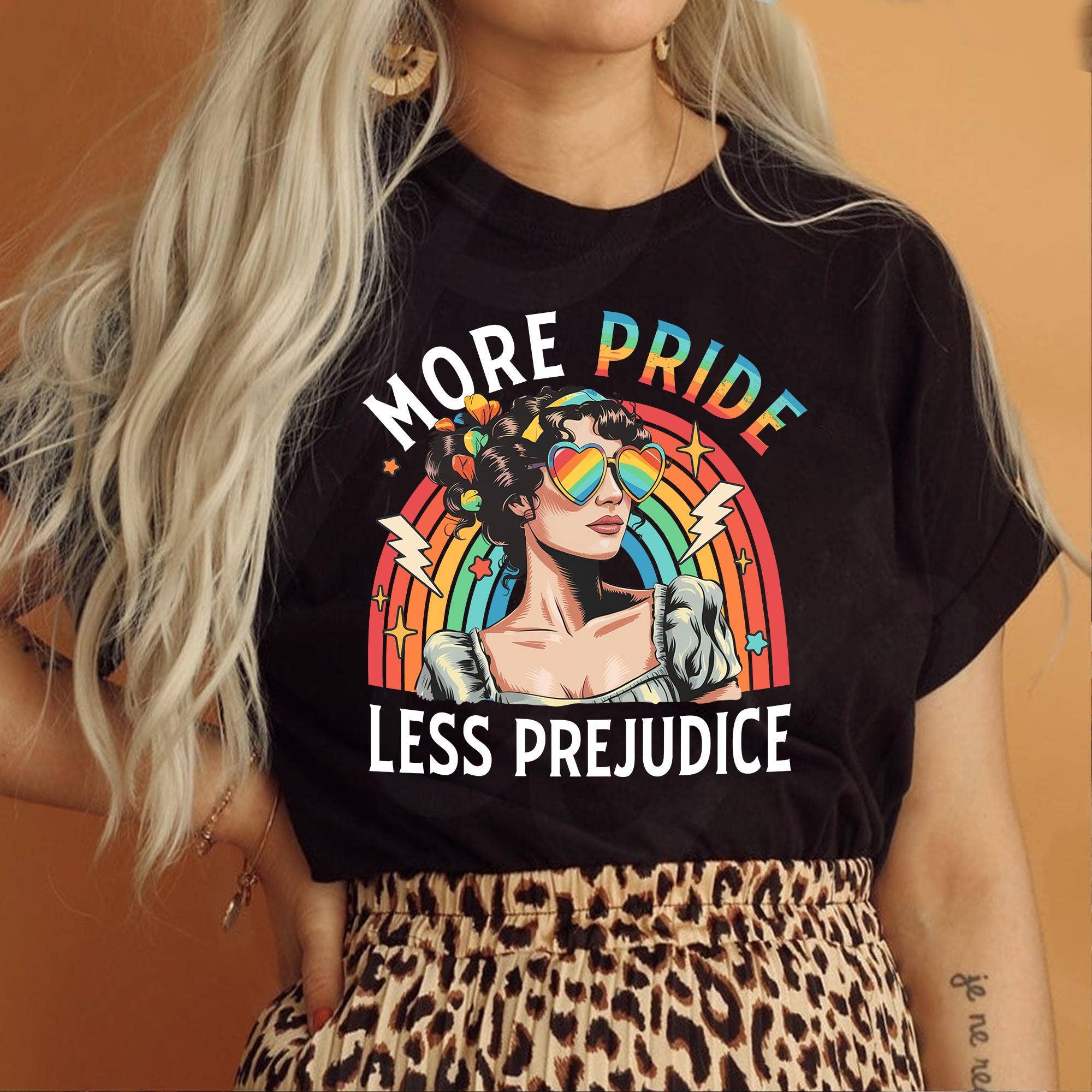 CVH DREAMY LTD - Wholesale Tunic - Women's - More Pride Less Prejudice Shirt, LGBTQ Tee, Pride Month Tee2