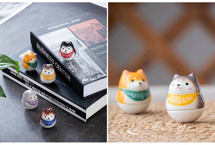 Gohobi （We cover U.S. import duties） - Wholesale Decorative Figurine - Gohobi Handmade Ceramic Shiba Inu Ornament Tumbler8