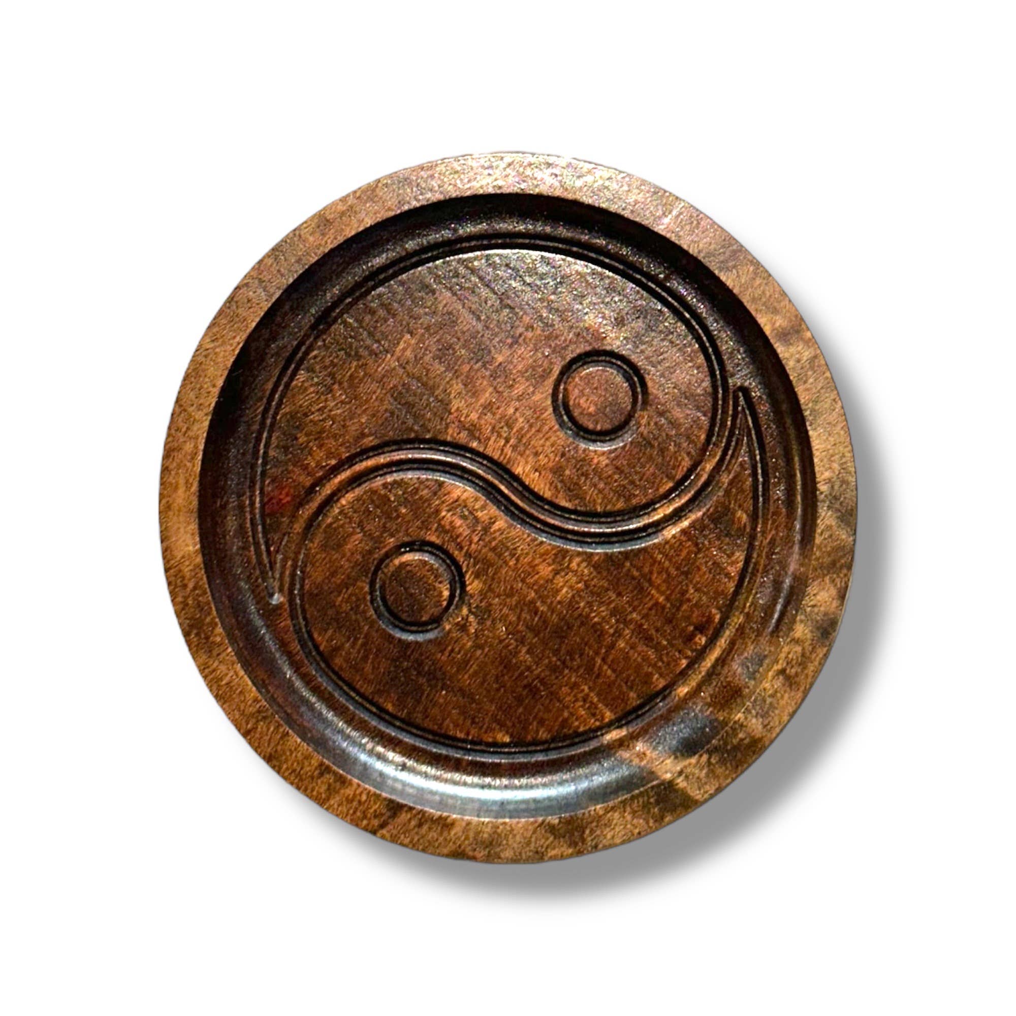 Third Eye Creation Company - Venta al por mayor Bandejas decorativas - Bandeja Catchall Yin Yang, Plato de Cristal, Plato para Pequeños Objetos | EE. UU.