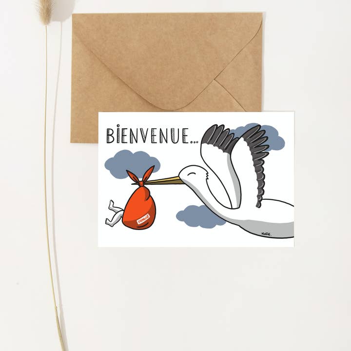 Card _ Nascita per la vendita all'ingrosso da parte di Les crayons de Valentine