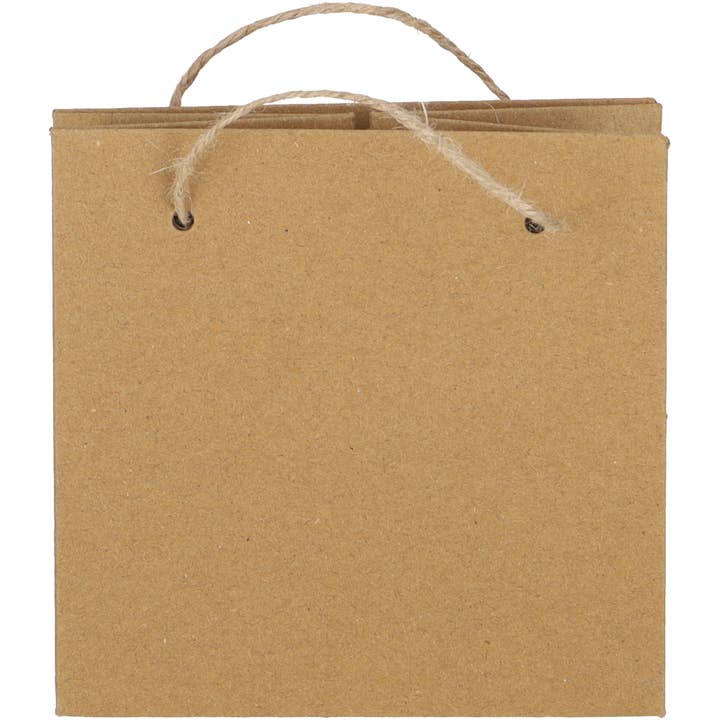 Borsa di carta Natura, L12cm, P12cm, A12cm, Naturale per la vendita all'ingrosso da parte di Vosteen