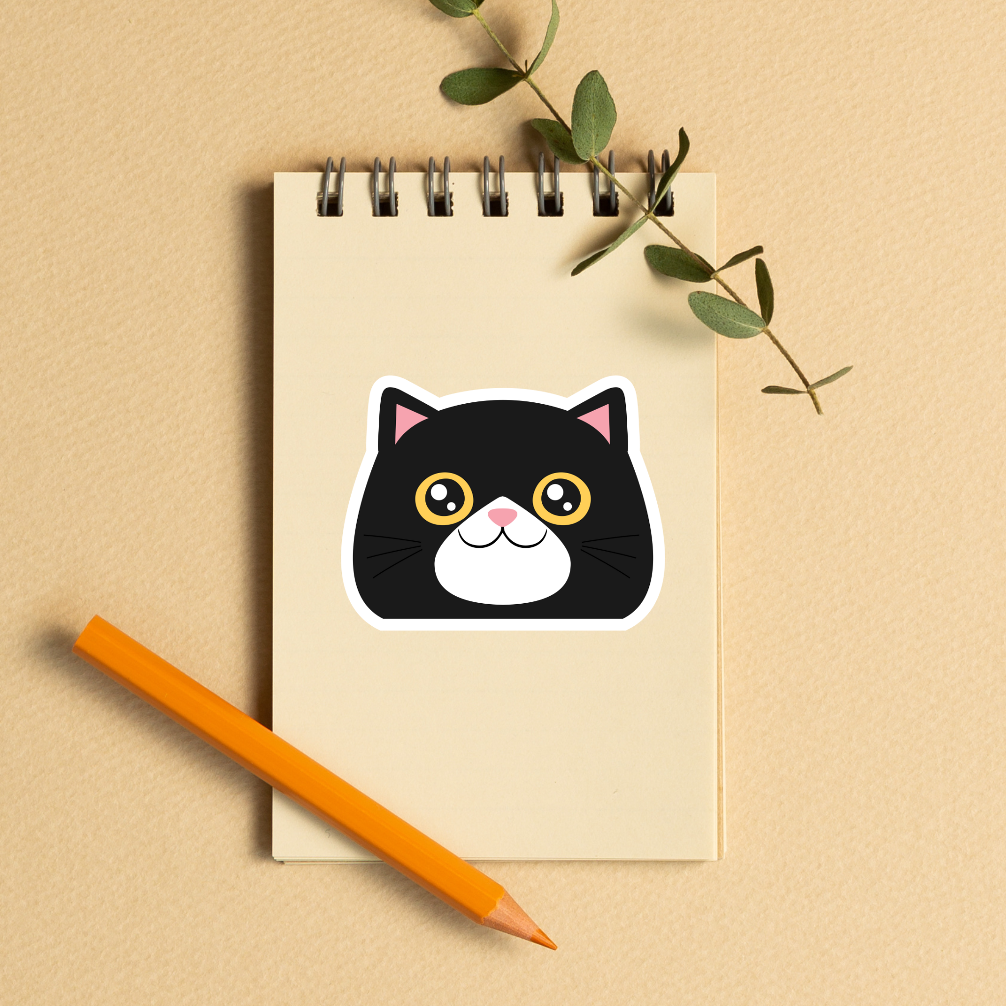 Aloha Ellie & Co. - Wholesale Sticker - Kitty Face Stickers1