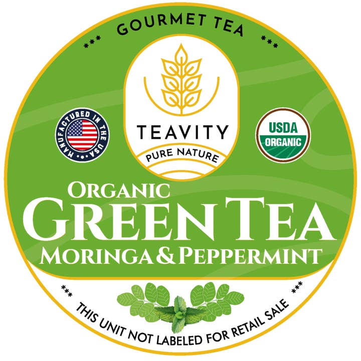 Organic Green Tea Moringa and Peppermint for wholesale by Teavity