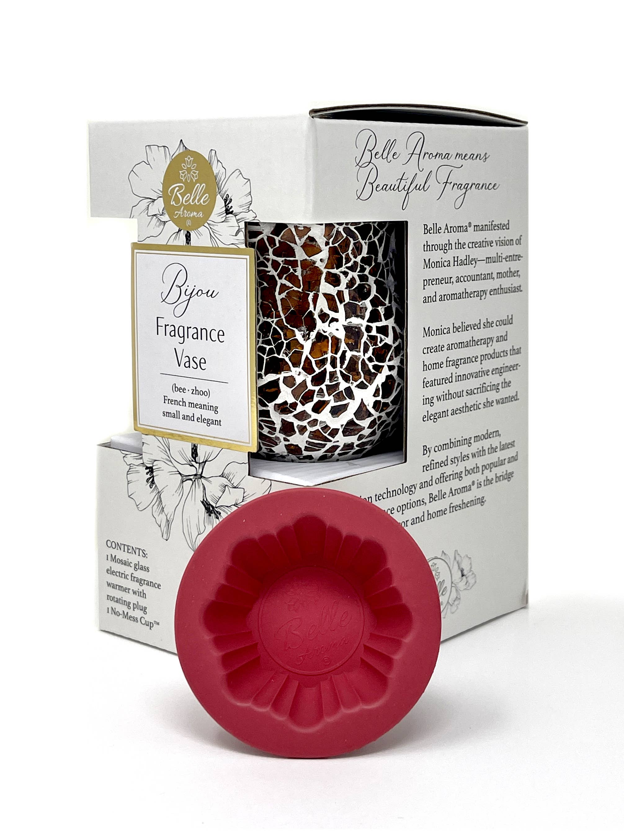 Belle Aroma® - Wholesale Wax Warmer - Bijou Fragrance Vase™ Eco-Friendly Wax Warmer with LED Glow5