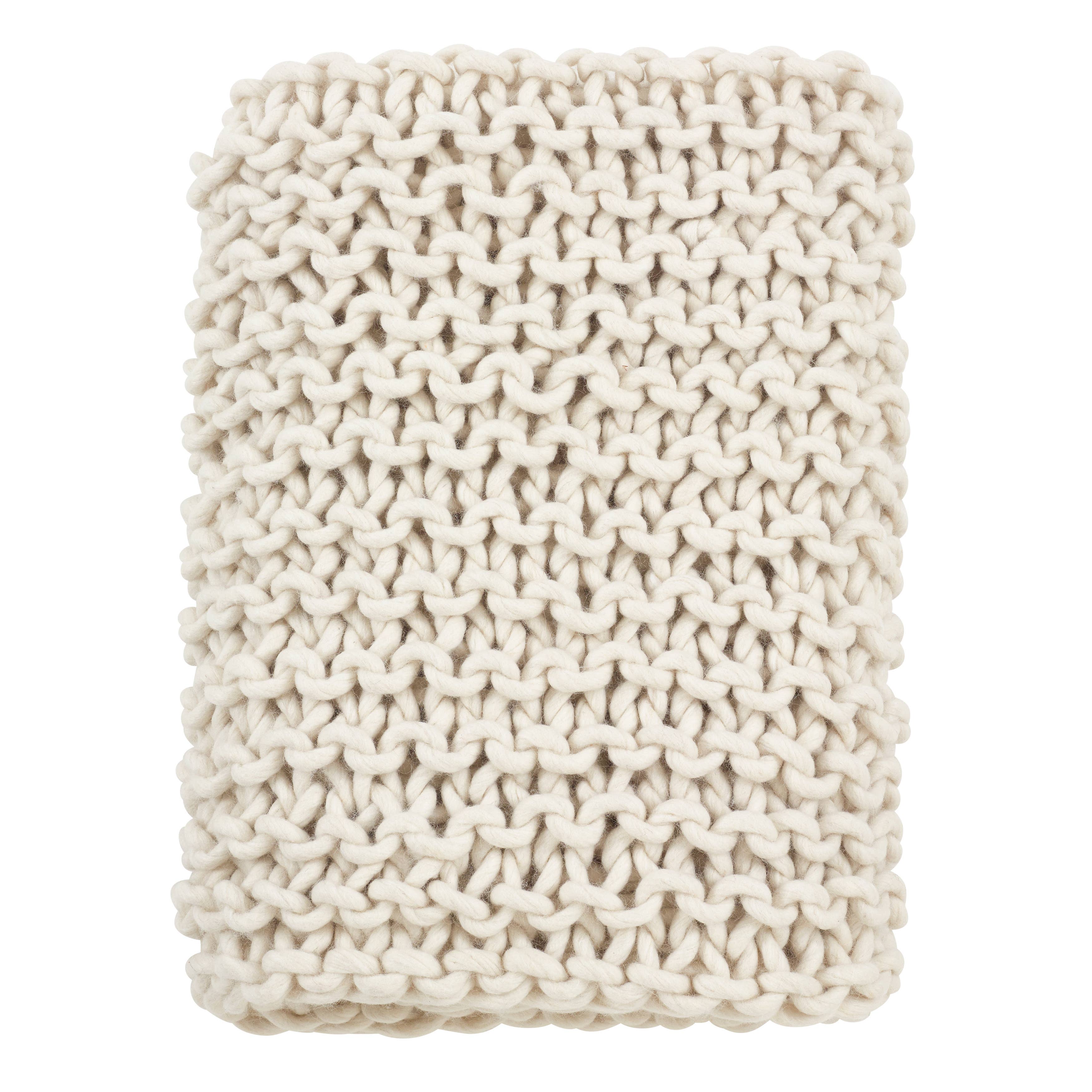 Saro Lifestyle - Wholesale Throw Blanket - Chunky Knit Throw - Cable Knit Technique0